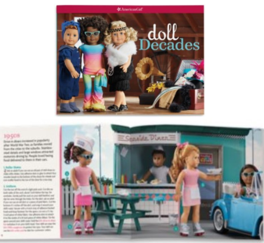 American Girl Doll Decades Book Crafts Years 1890-2010s Sunglasses Accessory New